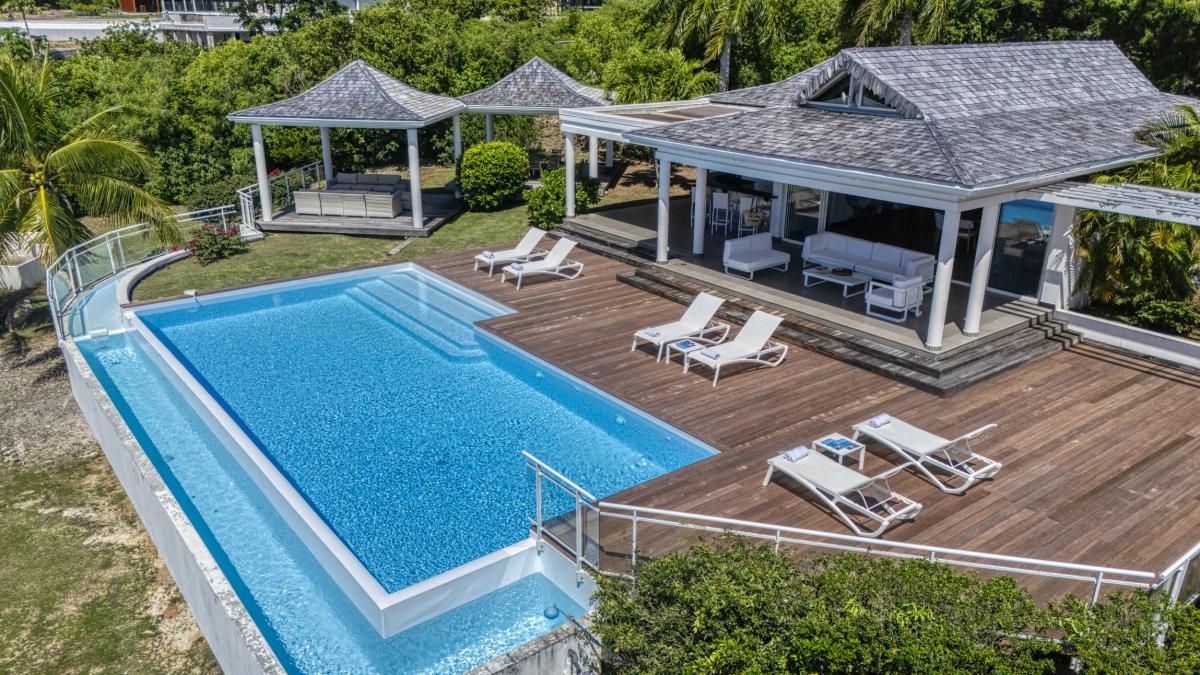 3.Location villa No Limit vue mer Saint Martin les Terres Basses - Ensemble